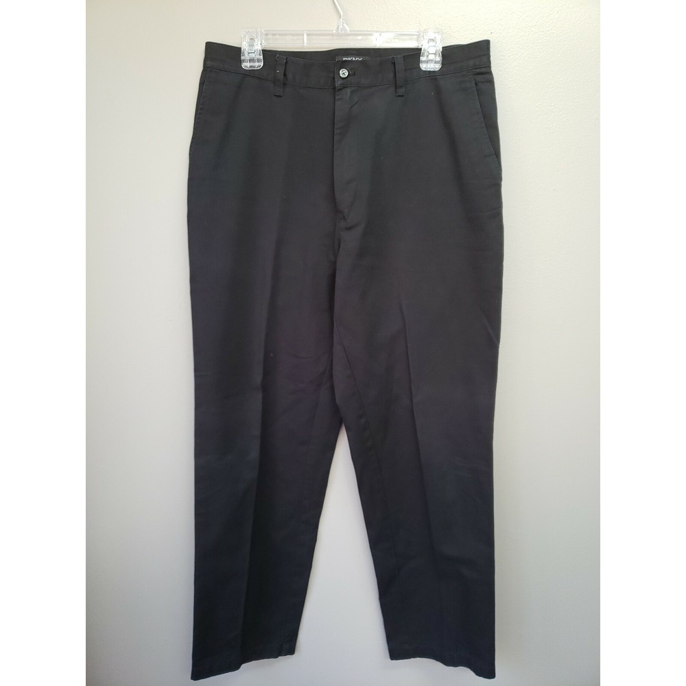 Mens DKNY Black Casual Chino Pants 34 x 31